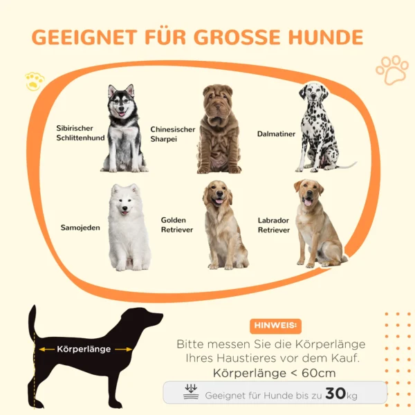 Hondenkooi voor thuis, afsluitbare hondenhok met ingang, hondenbox met schuifdeur, hondenhuis voor grote honden onder 30 kg, grijs, 98 x 58 x 61 cm 5
