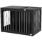 Hondenkooi voor thuis, hondenhok, huisdierkooi voor middelgrote honden, hondenbox met deuren, hondenhuis, transportkooi, zwart, 80 x 50 x 56,5 cm 1