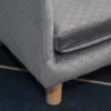 Hondensofa fluweel touch huisdiersofa voor kleine honden tot 8kg met houten poten grijs 64x45x36cm voor stijlvolle dierenmeubels 9