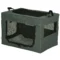 Hondentas hondenbox met gaasraam en kussen, kattentransportbox oxford grijs voor honden tot 4 kg 1