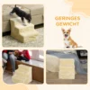 Hondentrap 3 stappen 35 cm huisdiertrap met pluche look, kattentrap voor bed, sofa, katten tot 4,5 kg, beige 8