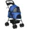 Hondenwagen hondenbuggy met opvouwfunctie pet stroller voor kleine honden en katten huisdierwagen kattenbuggy oxford blauw 67 x 45 x 96 cm 1