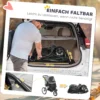 Hondenwagen jogger opvouwbare hondenbuggy voor kleine honden & katten tot 10 kg, kattenbuggy met 3 grote rubberen wielen, kussen, netvensters, opbergmand, kattenwagen met veiligheidslijnen, grijs 8