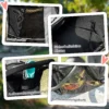 Hondenwagen jogger opvouwbare hondenbuggy voor kleine honden & katten tot 10 kg, kattenbuggy met 3 grote rubberen wielen, kussen, netvensters, opbergmand, kattenwagen met veiligheidslijnen, grijs 9