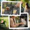 Hondenwagen opvouwbare hondenbuggy voor honden & katten tot 10 kg kattenbuggy met kussen, netvensters, drankhouder, opbergtas, kattenwagen buggy donkergrijs 8