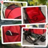 Hondenwagen oxford rood 76,5x52x95cm kleine honden & katten 9