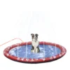 Hondenzwembad voor honden Ø170 cm, antislip plonsbad, watermat voor tuin & camping, spetter water speelmat in rood 1