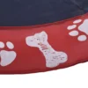 Hondenzwembad voor honden Ø170 cm, antislip plonsbad, watermat voor tuin & camping, spetter water speelmat in rood 9