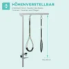 Huisdier vachtverzorgingsarm opvouwbare verzorgingsarm met klem, verstelbare hondentrimtafelarm met haunch houder, voor middelgrote honden 6
