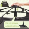 Huisdierentent hondentent & kattenhuis voor buitengebruik, tipi tent met draagtas, zonnedak & gaasraam, groen 6