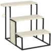 Huisdiertrap 3 traps kattentrap hondentrap met krabplank en speelbal van staal en sisal 51x54x53cm voor katten en honden 1