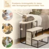 Huisdiertrap 3 traps kattentrap hondentrap met krabplank en speelbal van staal en sisal 51x54x53cm voor katten en honden 7