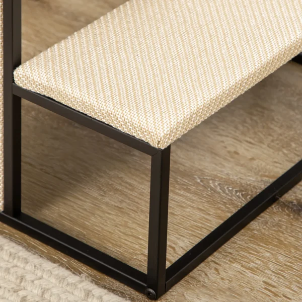 Huisdiertrap 3 traps kattentrap hondentrap met krabplank en speelbal van staal en sisal 51x54x53cm voor katten en honden 9