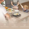 Inductiekookplaat kookplaat 1 plaat draagbare inductiekookplaat met 10 vermogensniveaus en temperatuurniveaus, 2000 w, timer, kinderslot, zwart 5