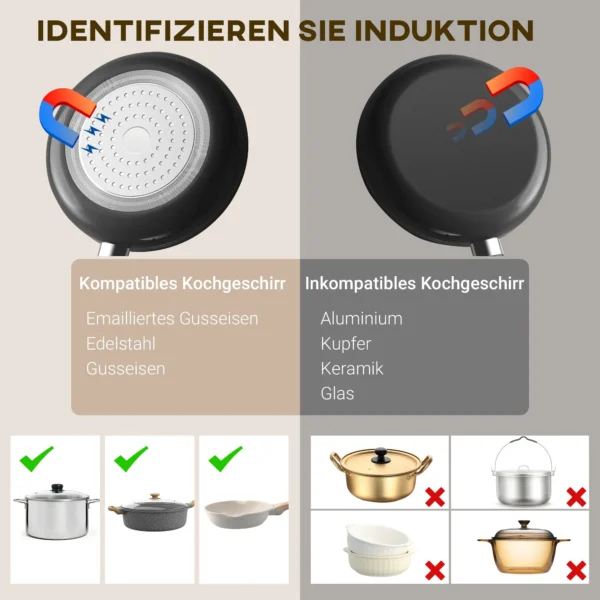 Inductiekookplaat kookplaat 2 plaat draagbare inductiekookplaat met 8 vermogensniveaus en 10 temperatuurniveaus, 3500 w, kinderslot, timer, zwart 10