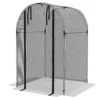 Insectenwerend net tuinnet deur 1,2x1,2m met stalen frame hdpe zwart, effectieve plaagbestrijding voor tuin & balkon 1