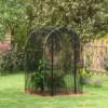 Insectenwerend net tuinnet deur 1,2x1,2m met stalen frame hdpe zwart, effectieve plaagbestrijding voor tuin & balkon 2