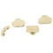 Katten klimmuur set 4 delig 3 traps ladder 2 springplatforms hangmat met pluche hoes beige voor actief spelen 1