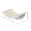 Kattenligbed wandligbed kattenbed met pluche topping 41 x 28 x 21 cm in wit, ideaal voor kattenplank & wandmontage 4