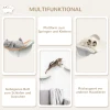 Kattenligbed wandligbed kattenbed met pluche topping 41 x 28 x 21 cm in wit, ideaal voor kattenplank & wandmontage 8