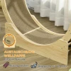 Kattenlooprad 91 cm met rem en krabplank, kattenrad voor gezonde beweging en ontspanning van eikenhout 8
