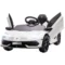 Kinder elektrische auto 12v met 2,4g afstandsbediening, mp3 speler, claxon & licht voor 3 5 jaar, wit elektrisch voertuig 1