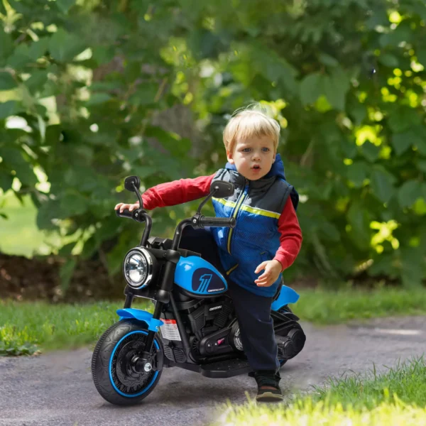 Kindermotor elektrisch voertuig voor kinderen 1,5 3 jaar met 2 afneembare steunwielen, snelheid 1,5 3 km/u 2