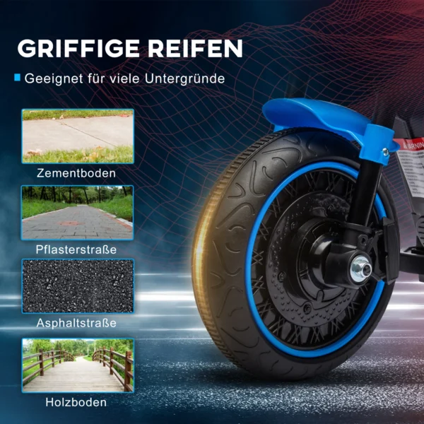 Kindermotor elektrisch voertuig voor kinderen 1,5 3 jaar met 2 afneembare steunwielen, snelheid 1,5 3 km/u 7