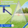 Kinderschommel met frame, dubbele schommel, schommelframe, tuinschommel van staal, veilig, stabiel 6
