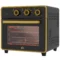 Kleine oven 20l 1400w 90 230℃ met 1 uur timer 3 inzetposities bakplaat ijzer zwart 36cm x 37,7cm x 34,5cm 1