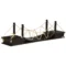 Klimmuur voor katten wandkrabpaal met hangbrug tot 5 kg wandmontage bruin 96x20x25,5 cm voor actief spelen en klimmen 1