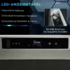Koelbox auto 40l met led verlichting, compressor autokoelkast met transportwielen, 12/24v dc en 110 240v ac, grijs en zwart 6