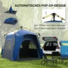 Koepeltent voor 4 personen licht, stabiel waterdicht uv 50+ pop up campingtent met haken deur raam, grondzeil familietent met 1000mm waterkolom tent voor camping reis trekking tuin 5