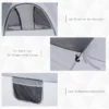 Koepeltent voor 4 personen licht, stabiel waterdicht uv 50+ pop up campingtent met haken deur raam, grondzeil familietent met 1000mm waterkolom tent voor camping reis trekking tuin 7