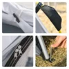 Koepeltent voor 4 personen licht, stabiel waterdicht uv 50+ pop up campingtent met haken deur raam, grondzeil familietent met 1000mm waterkolom tent voor camping reis trekking tuin 8