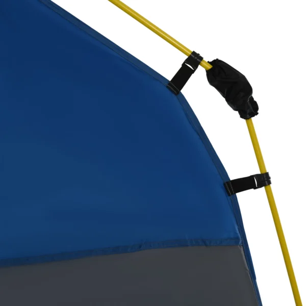 Koepeltent voor 4 personen licht, stabiel waterdicht uv 50+ pop up campingtent met haken deur raam, grondzeil familietent met 1000mm waterkolom tent voor camping reis trekking tuin 9