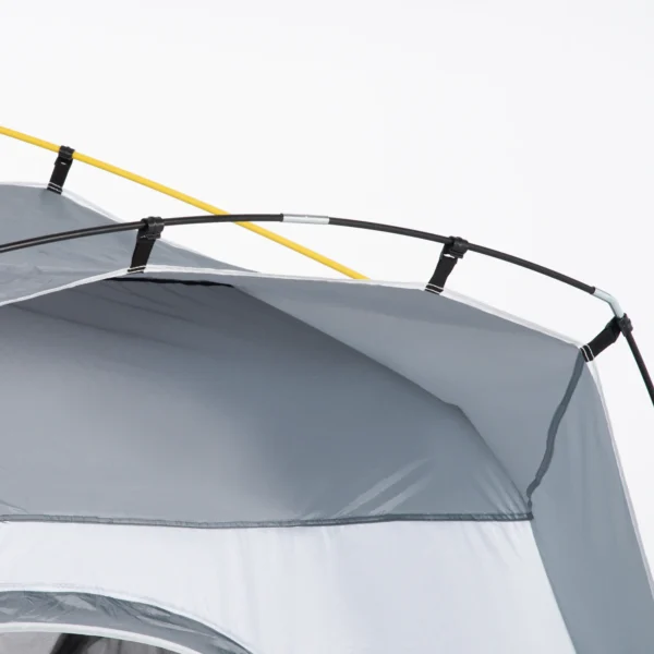Koepeltent voor 4 personen licht, stabiel waterdicht uv 50+ pop up campingtent met haken deur raam, grondzeil familietent met 1000mm waterkolom tent voor camping reis trekking tuin 9
