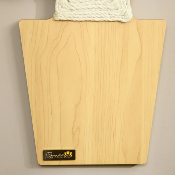 Krabmat wand 2 delige set bloempotvorm van jute touw met haak, cactus ontwerp, katten krabmat, wit+groen 30 x 60cm 10