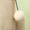 Krabpaal, 54cm krabkolom, sisal kattenkrabboom met speelbal, krabboom voor katten, katten krabmeubilair, binnen, roomwit 10