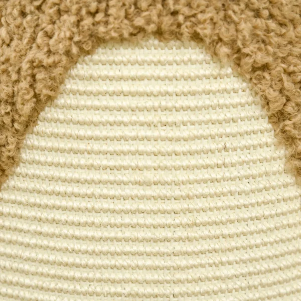 Krabton beerontwerp 2 niveaus 2 grotten met sisal kraboppervlak Φ35 x 66 cm lichtbruin voor kattenmeubels & speelplezier 9