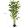 Kunstmatige plant 180 cm kunstbamboeboom met bloempot, decoratieve kunstboom in groen voor binnenruimtes 4