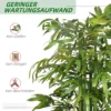 Kunstmatige plant 180 cm kunstbamboeboom met bloempot, decoratieve kunstboom in groen voor binnenruimtes 7
