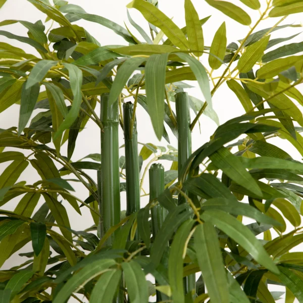 Kunstmatige plant 180 cm kunstbamboeboom met bloempot, decoratieve kunstboom in groen voor binnenruimtes 8