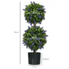 Kunstmatige planten 2 delig lavendel 70 cm uv bestendige kunstplant in bloempot voor woonkamer & tuin 4