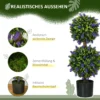 Kunstmatige planten 2 delig lavendel 70 cm uv bestendige kunstplant in bloempot voor woonkamer & tuin 6