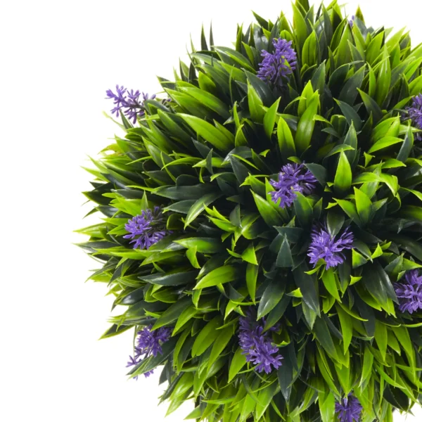 Kunstplant lavendel 2 delige set kunstmatige planten, 60 cm kamerplant in pot, kunstboom met kunstmos voor binnen, buiten 9