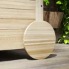 Kussenbox 185 l opslagruimte waterdicht tuinbox met wielen hout weerbestendig uv bestendig kussenbox opbergbox tuinkist voor buiten tuin balkon natuurhout 10