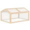 Kweekkas broeikas 102x71x53cm met weerbestendige hout polycarbonaat dekking voor tuin & plantenverzorging 1
