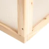 Kweekkas broeikas 102x71x53cm met weerbestendige hout polycarbonaat dekking voor tuin & plantenverzorging 10