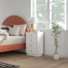 Ladekast sideboard met 4 lades kast van houtmateriaal opbergkast in moderne stijl ladekast kast voor woonkamer slaapkamer gang 47 x 29 x 75 cm wit 8